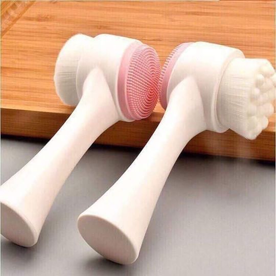 Cọ Rửa Mặt 2 Đầu Lông Mềm Mượt Làm Sạch Da A2252