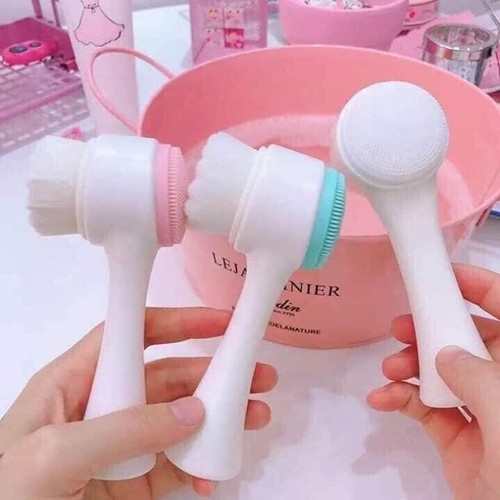 Cọ Rửa Mặt 2 Đầu Lông Mềm Mượt Làm Sạch Da A2252