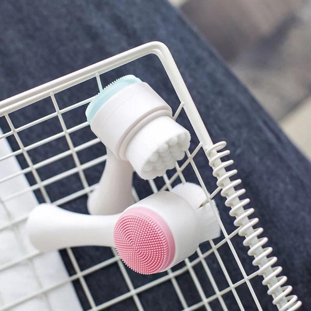Cọ Rửa Mặt 2 Đầu Lông Mềm Mượt Làm Sạch Da A2252