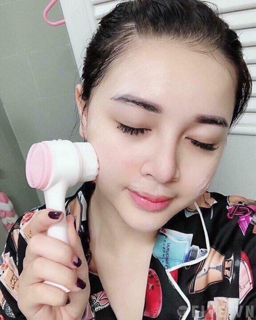 Cọ Rửa Mặt 2 Đầu Lông Mềm Mượt Làm Sạch Da A2252