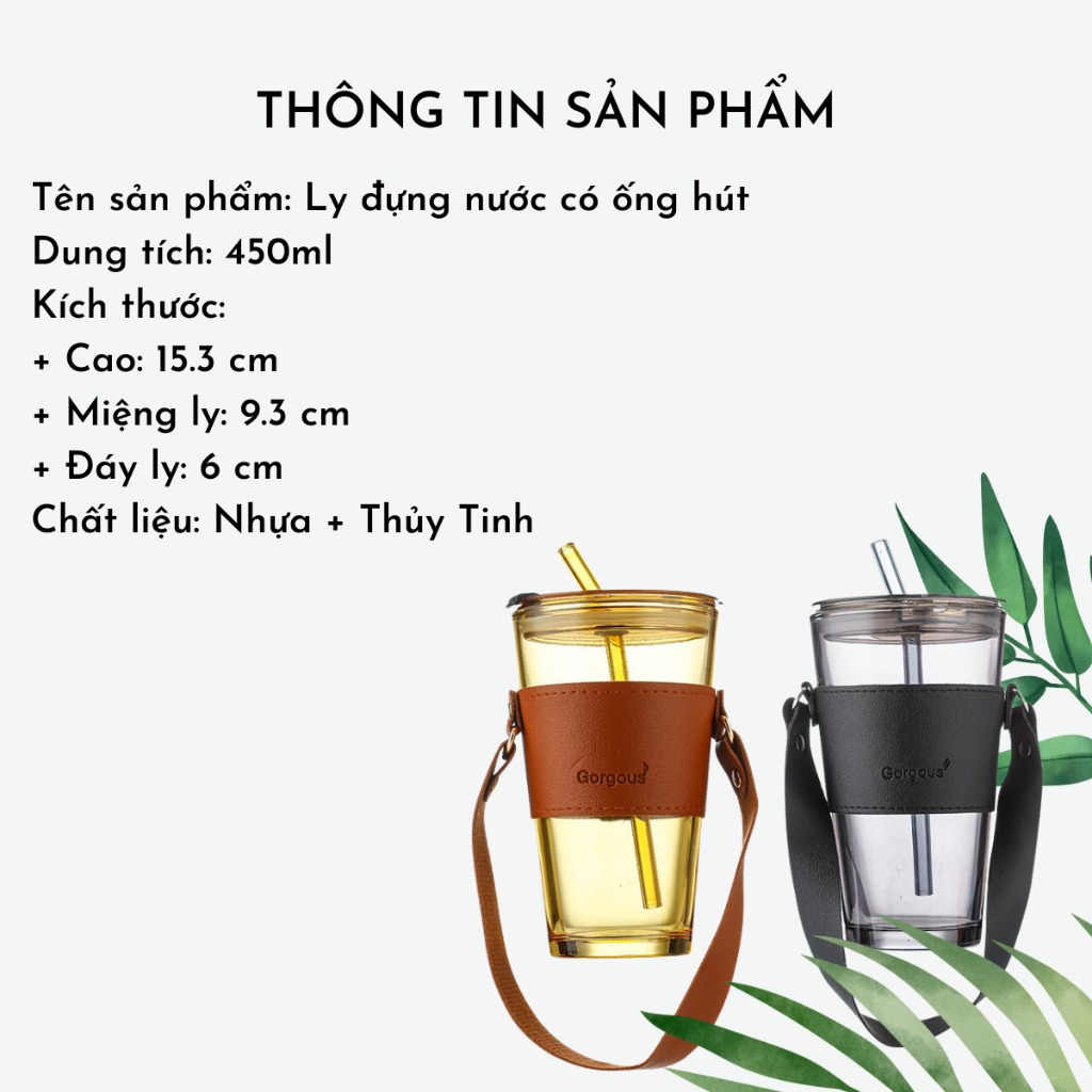 Cốc Thủy Tinh GorGous Quai Xách 450ml A4631