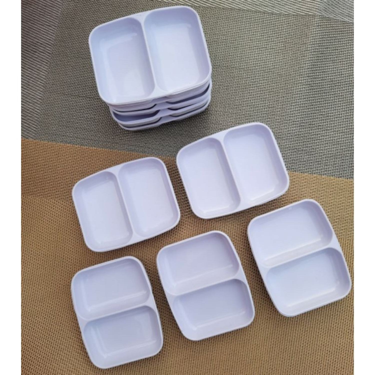 Dĩa Chấm Nhíp 2 Ngăn Việt Nhật Đựng Gia Vị Nước Mắm A1133