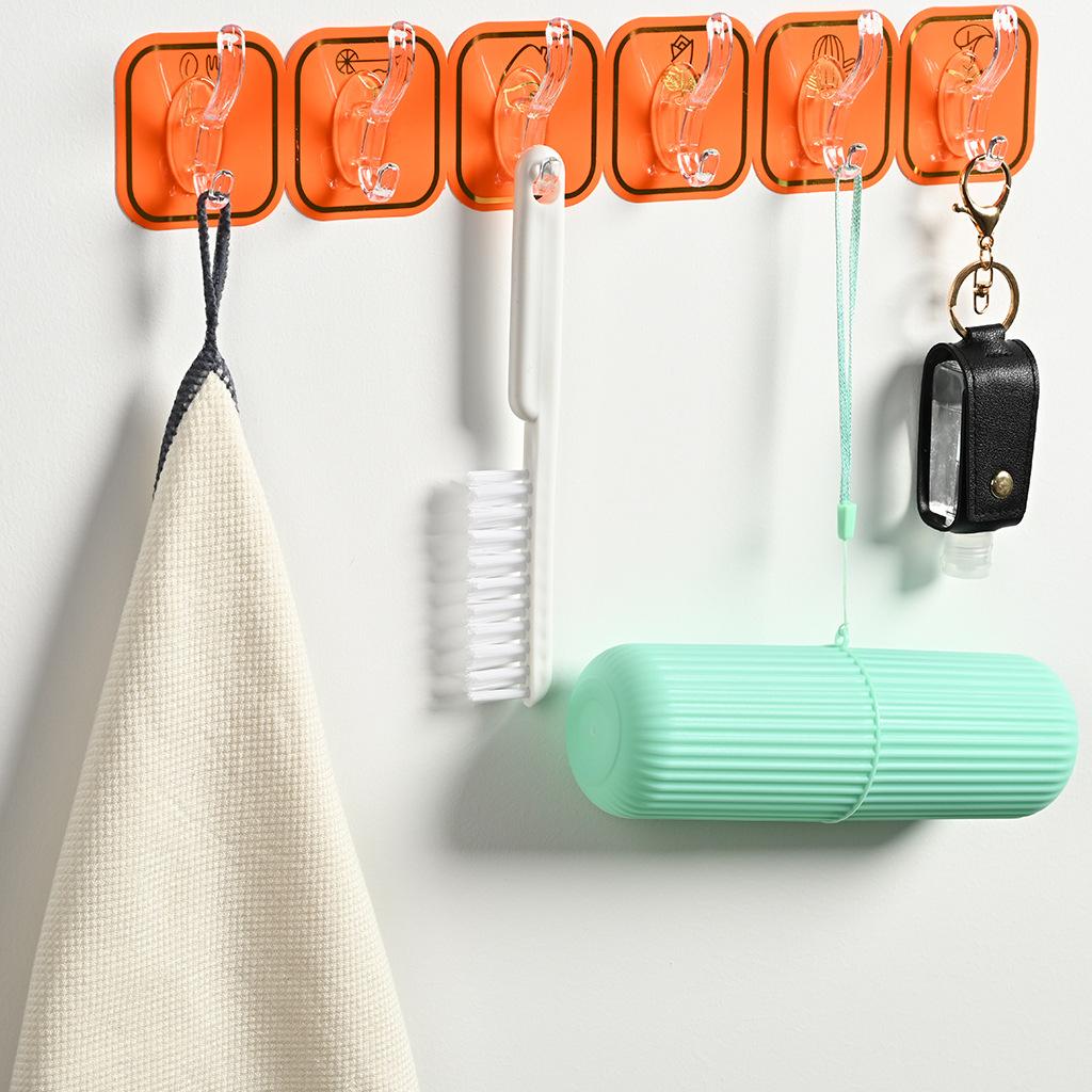 Bộ 6 Móc Dán Tường Keo Acrylic Cao Cấp Mẫu Mới A3824