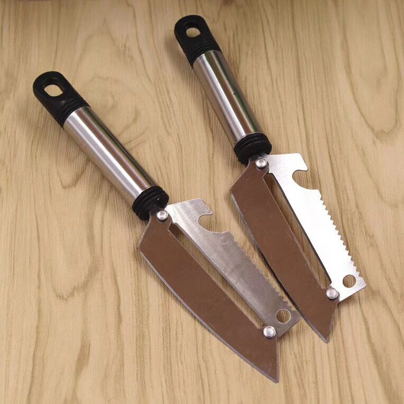 Dao Bào 2 Lưỡi inox 5 Trong 1 Dao Bào Rau Củ Quả Gọt Trái cây A2212