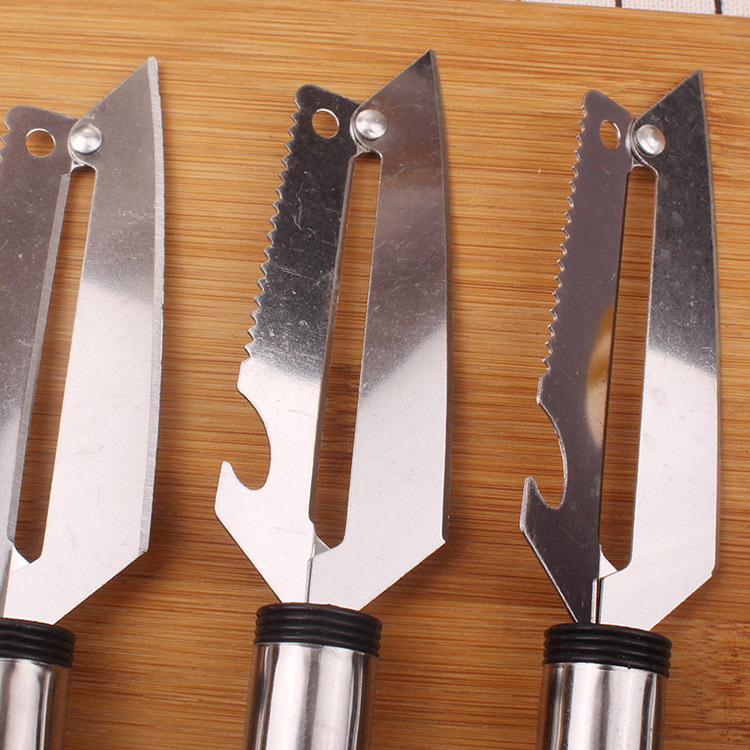 Dao Bào 2 Lưỡi inox 5 Trong 1 Dao Bào Rau Củ Quả Gọt Trái cây A2212