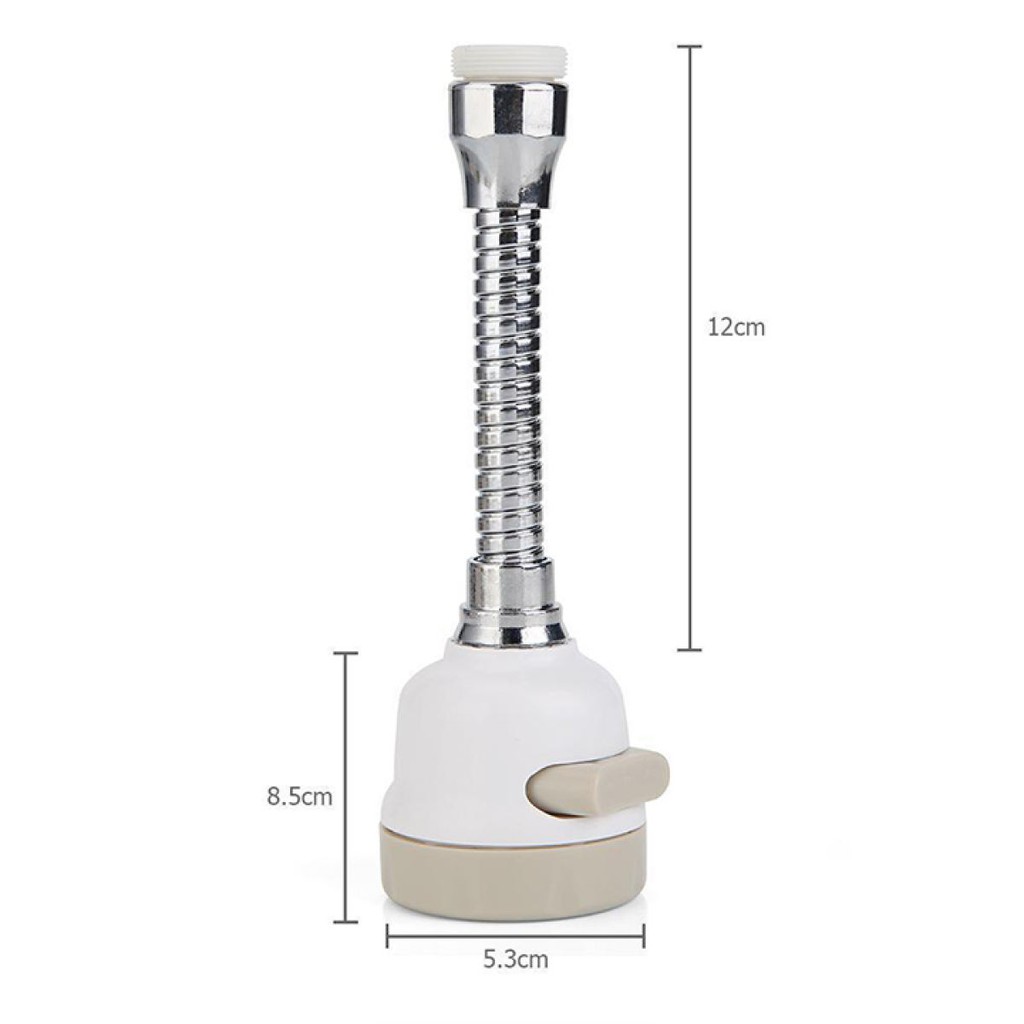 Đầu Vòi Tăng Áp 3 Chế Độ Xoay 360 độ Nối Dài Lắp Bồn Rửa Chén Tiện Lợi A4933