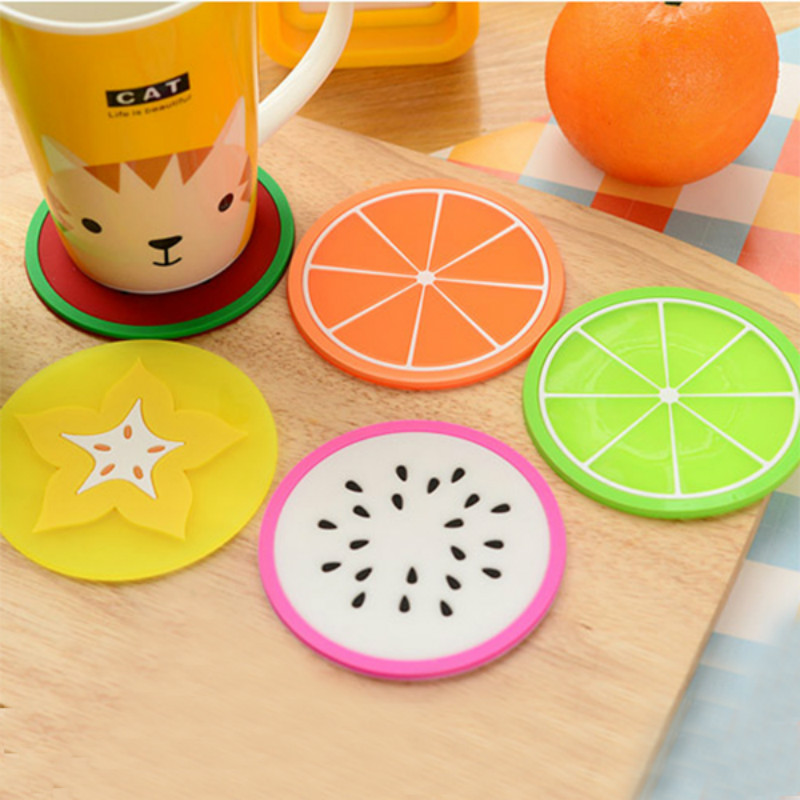 Đế lót ly Silicon Hình Trái Cây A1017