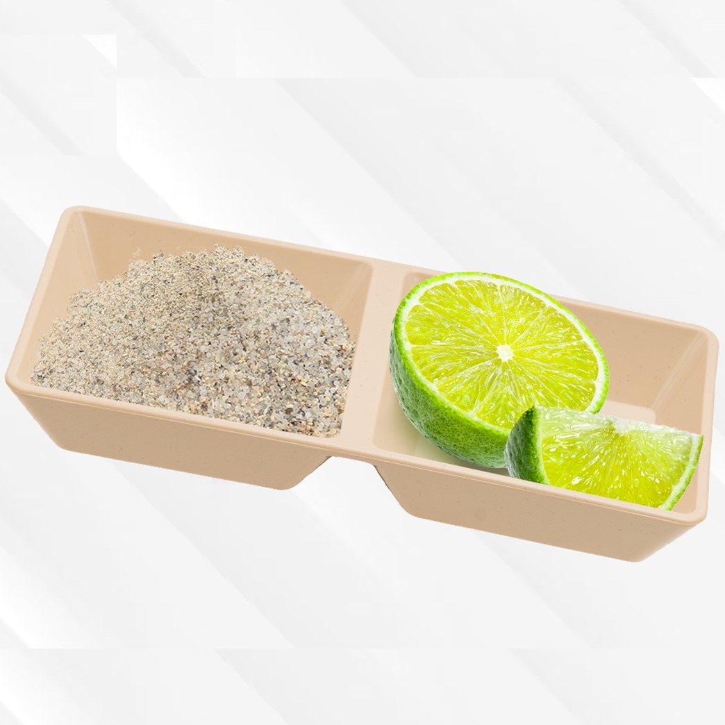 Chén Dĩa Đựng Nước Chấm Vuông Việt Nhật 2 Ngăn, Chén Đựng Gia Vị Tương Ớt (1220) A1222