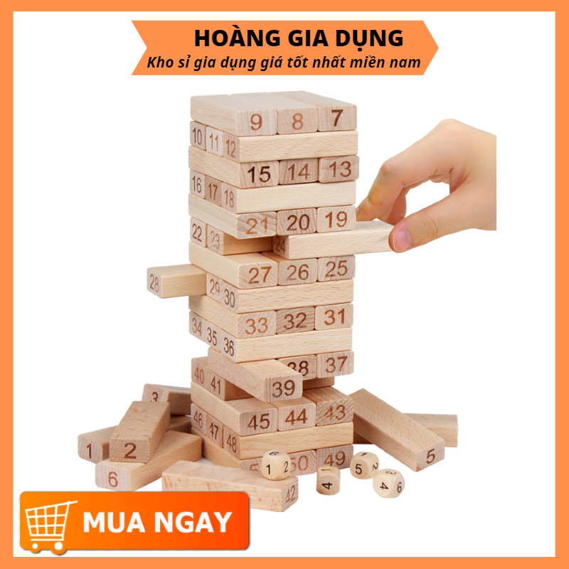 Đồ Chơi Rút Gỗ 54 Thanh Loại To Thông Minh Cho Bé ( LOẠI TO) A4311