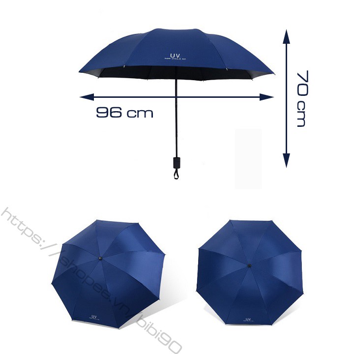 Ô Dù Chống Tia UV_ Che Mưa Che Nắng_Thiết Kế Nhỏ Gọn A4632