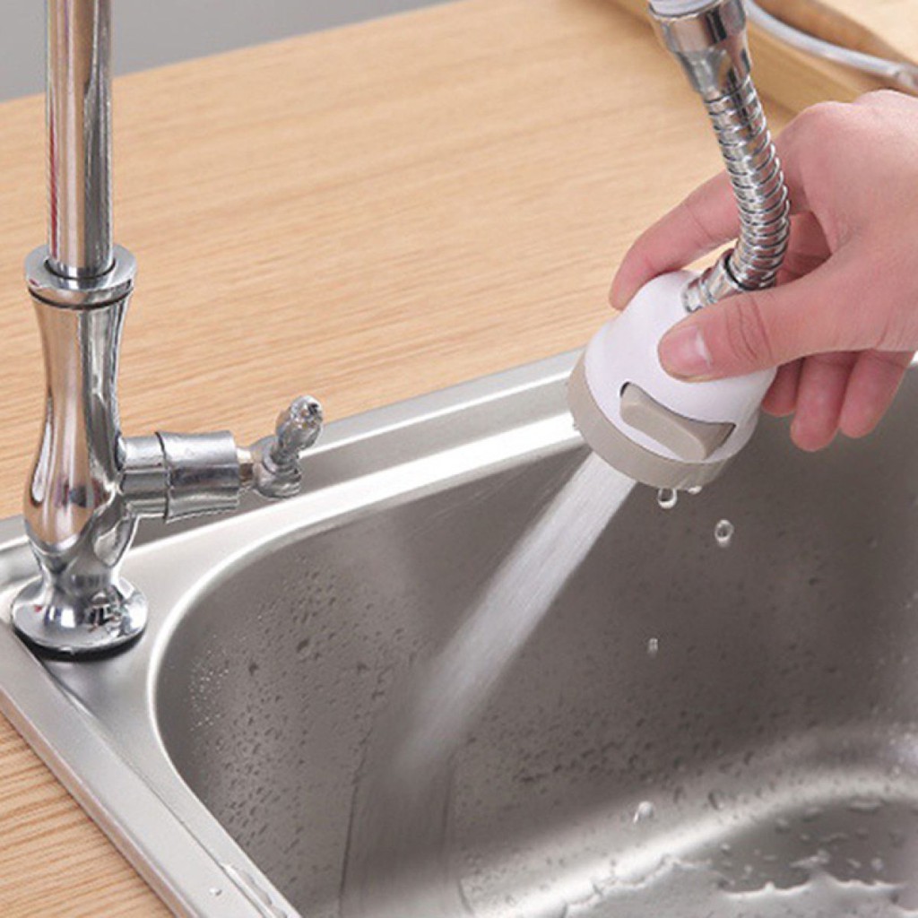 Đầu Vòi Tăng Áp 3 Chế Độ Xoay 360 độ Nối Dài Lắp Bồn Rửa Chén Tiện Lợi A4933