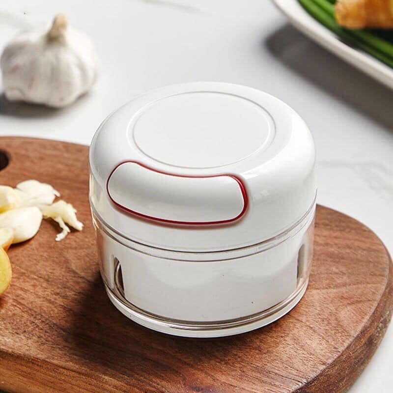 Dụng Cụ Xay Tỏi Ớt Cầm Tay Mini Cối Xay Tỏi Dây Rút A3111