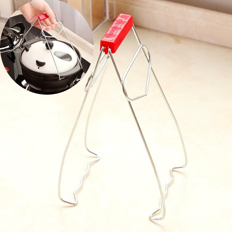 Kẹp Nhấc Nồi Đĩa Tô Inox V2 Gắp Đĩa Tô Nóng Hấp Cách Thủy Mẫu Mới A2021