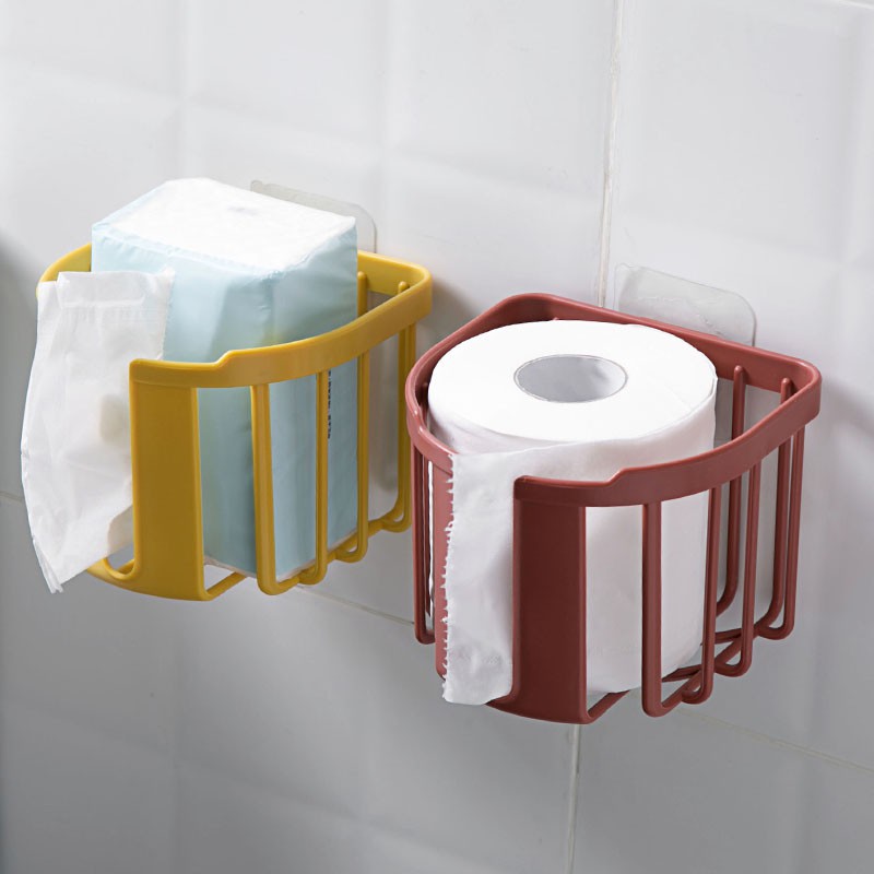 Giỏ Đựng Giấy Vệ Sinh Dán Tường Đựng Khăn Giấy Trong Toilet Việt Nhật (Model: 3380) A0723