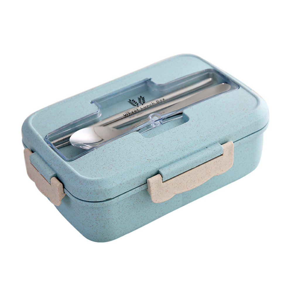 Hộp Đựng Cơm Lúa Mạch Kèm Muỗng Inox Hộp Đựng Cơm Văn Phòng A3213