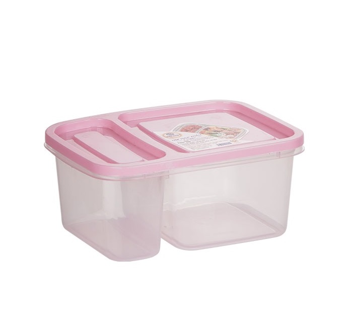 Hộp Nhựa Đựng Thực Phẩm 2 Ngăn Việt Nhật, Hộp Đựng cơm Văn Phòng (6486) A3572