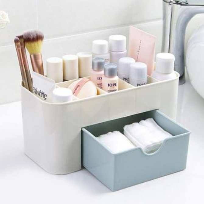 Kệ Đựng Mỹ Phẩm Bằng Nhựa Để Bàn Mini A0741