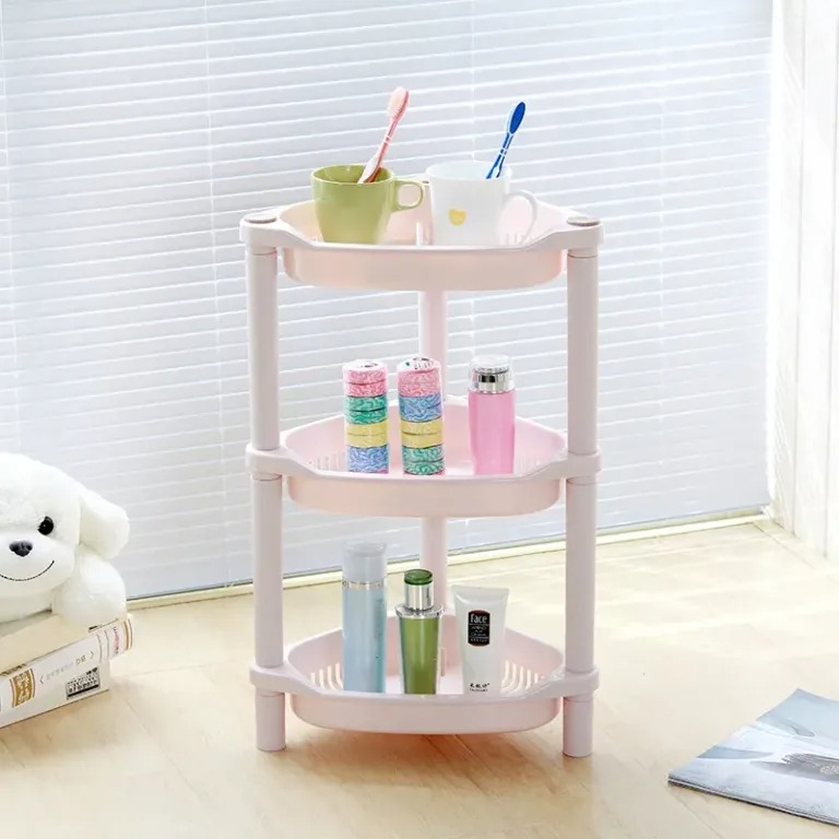 Kệ Góc Tam Giác Nhà Tắm 3 Tầng Việt Nhật, Kệ Dựng Gia Vị Lắp Ráp Xếp Gọn (5562-3) A1971