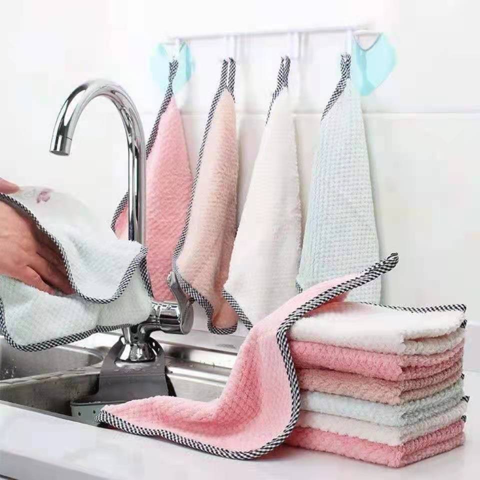 Khăn Lau Tay Hình Vuông Khăn Lau Bếp Vệ Sinh A3842