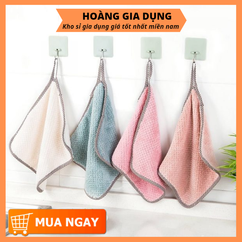 Khăn Lau Tay Hình Vuông Khăn Lau Bếp Vệ Sinh A3842