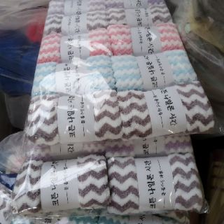 Khăn Mặt Nếp Sọc 30x50cm A0822 - Đã Cuộn