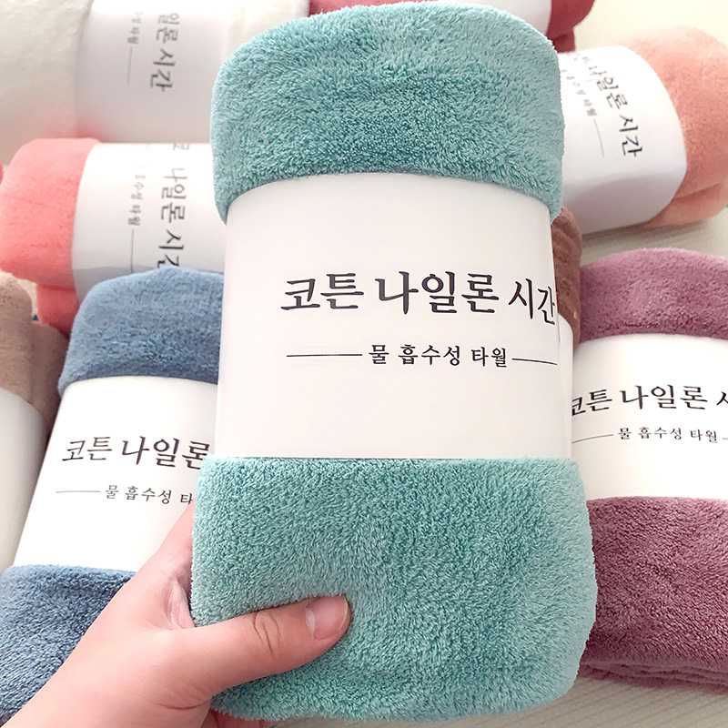 Khăn Tắm Hàn Quốc Cỡ Lớn 140 X 70CM Lông Cừu Siêu Dày Mềm Mịn A3141