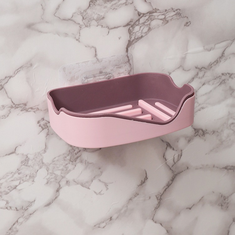 Khay Đựng Xà bông Dán Tường Kệ Dán Tường Kệ Nhà Tắm 2 Lớp A1854