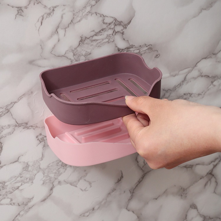 Khay Đựng Xà bông Dán Tường Kệ Dán Tường Kệ Nhà Tắm 2 Lớp A1854