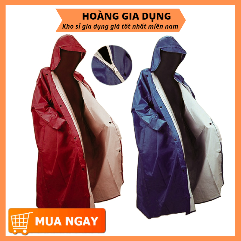Áo Mưa Da Cá Dây Kéo Khóa AM02