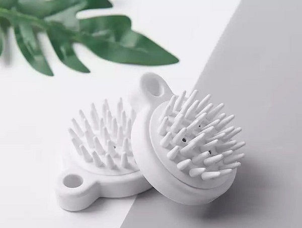 Lược Gội Đầu Massage Silicon Kích Thích Mọc Tóc Kích Thích Mọc Tóc (Màu Trắng) A2134