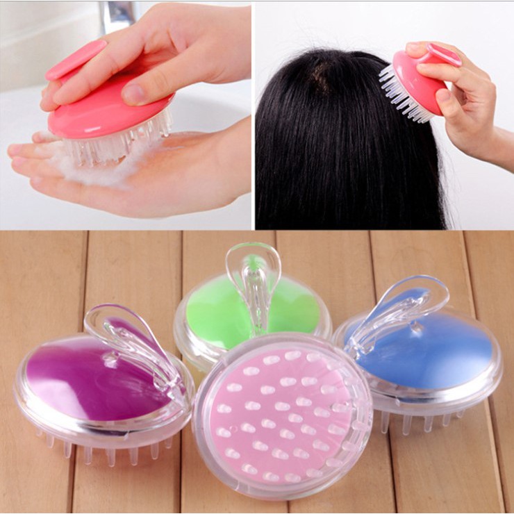 Lược Gội Đầu Massage Gai Silicon Mát Xa Da Đầu Giảm Rụng Tóc Kích Thích Mọc Tóc A2133