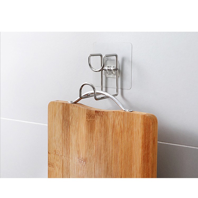 Móc Treo Chậu Dán Tường Inox Treo Dao Thớt Đa Năng A1933