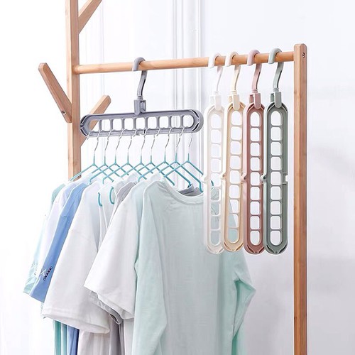 Móc Treo Quần Áo Đa Năng 9 Lỗ Tiện Dụng A3332
