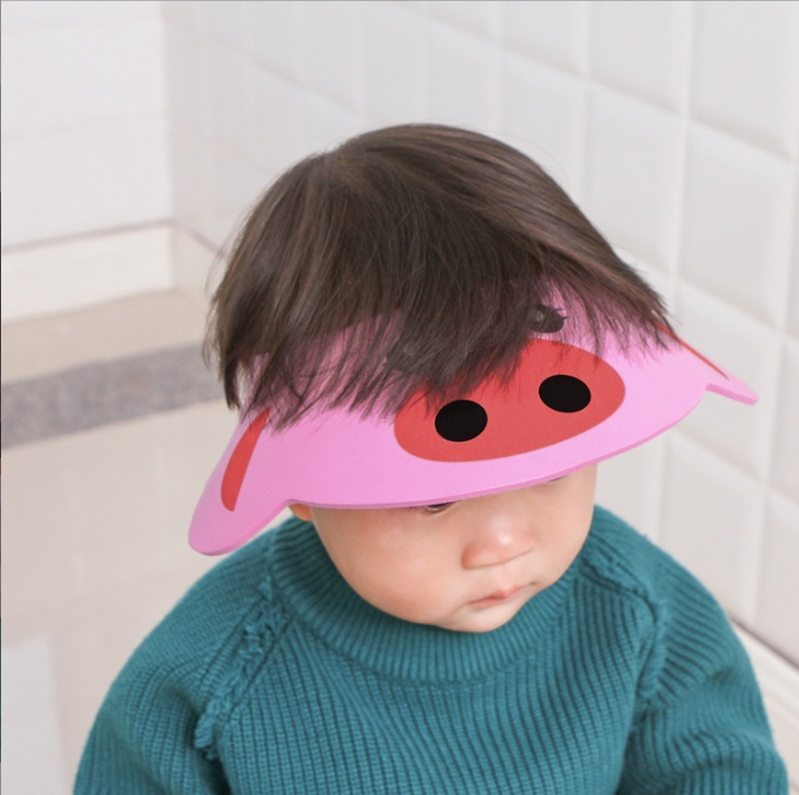 Nón Tắm Gội Đầu chắn Nước Cho Bé Mũ Tắm Khô Tóc Hình Thú Cho Bé A3851