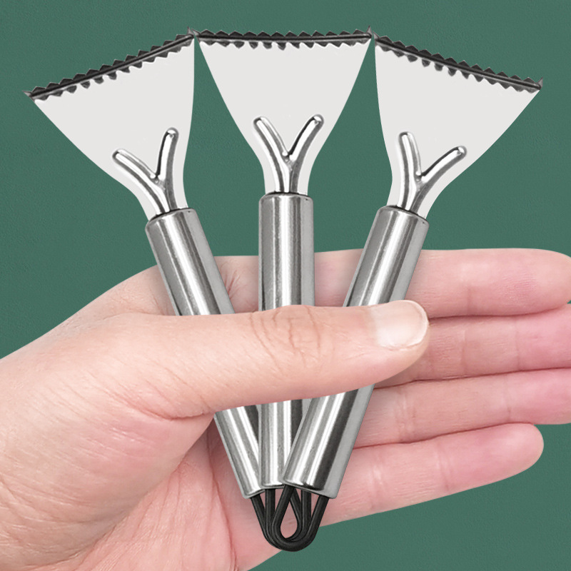 Dụng cụ cạo vảy cá bằng thép không gỉ dụng cụ cạo vảy cá thủ công tại nhà A1211