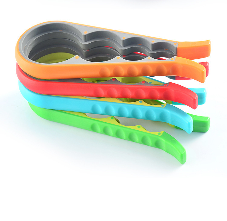 Dụng cụ mở nắp chai chống trượt 4in1 mở chai bốn vị trí, dụng cụ vặn nắp hộp mở nắp chai các loại A3611