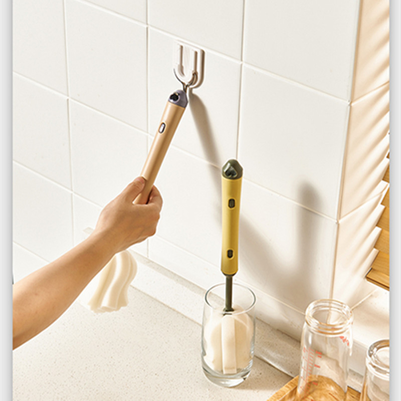 Cọ Rửa Cốc Chén Bình Sữa Có Thể Chỉnh Chiều Dài Cọ Rửa Bình Sữa, Ly, Cốc Vệ Sinh Chai Lọ A4943