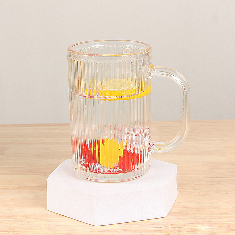 Ly Uống Nước Thủy Tinh Nắp Gấu Kèm Ống Hút Sang Trọng A2841