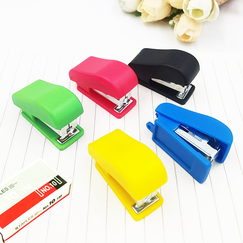 Bộ gim bấm mini cầm tay văn phòng Bộ bấm kim nhỏ bỏ túi A1218