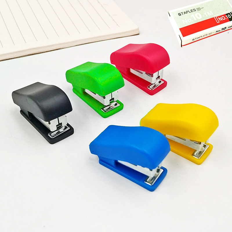 Bộ gim bấm mini cầm tay văn phòng Bộ bấm kim nhỏ bỏ túi A1218