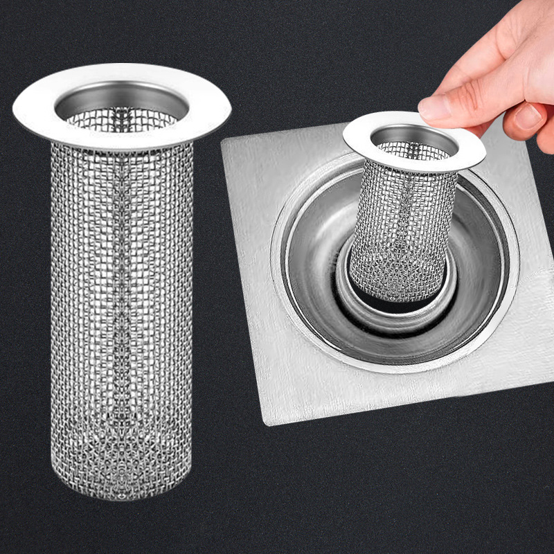 Lưới lọc cống thoát nước bằng thép không gỉ, lưới lọc chống tắc nghẽn Lavabo phòng tắm, bộ lọc thoát nước sàn L1312