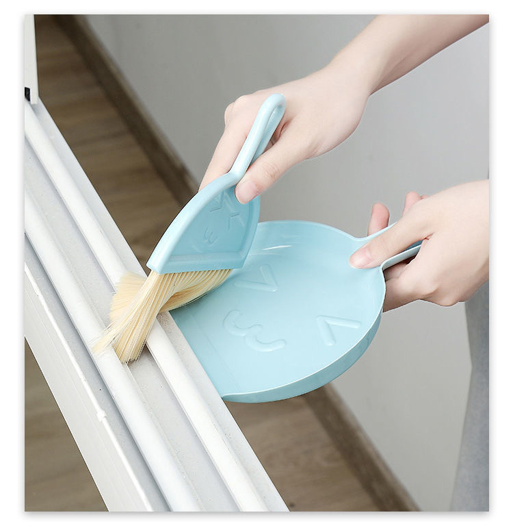 Bộ chổi và hót rác mini để bàn, bộ ki hốt rác chổi vệ sinh bàn phím máy tính ô tô, vệ sinh phòng khách sofa L1342