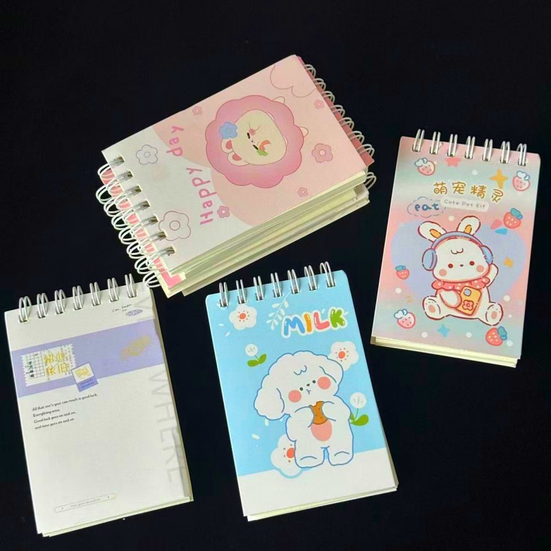 Sổ tay bỏ túi hoạt hình, Sổ tay bỏ túi di động mang theo, Sổ ghi nhớ ghi chép sô liệu L2024