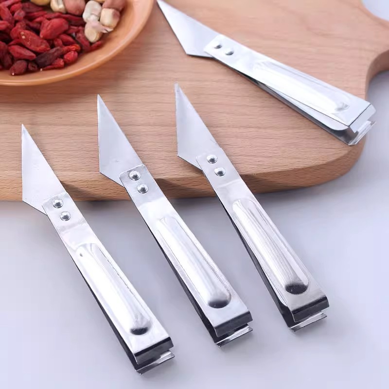 Dao cạo nhổ  lông lợn vịt gà bằng thép không gỉ kẹp lông ngỗng kẹp nhổ lông đa năng L0941