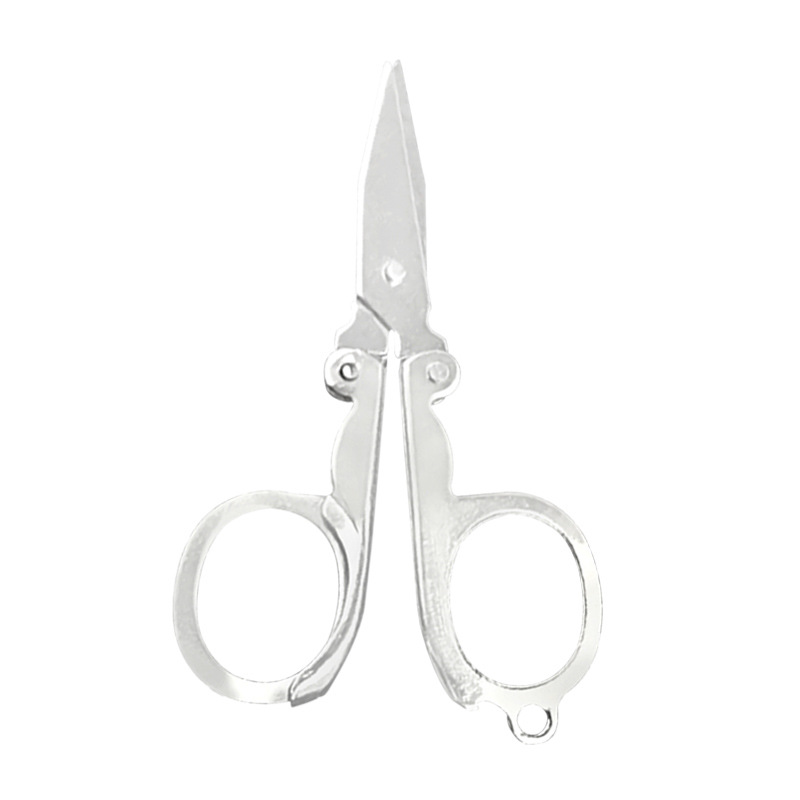 Kéo gấp inox kéo nhỏ du lịch kéo cắt móng tay câu cá kéo cắt dây gấp mini cầm tay A1156