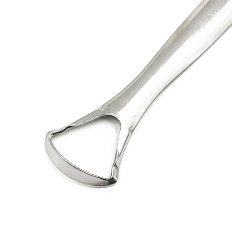 Dụng cụ cạo lưỡi inox, bàn chải vệ sinh lưỡi sạch sẽ loại bỏ vi khuẩn tránh hôi miệng A1116