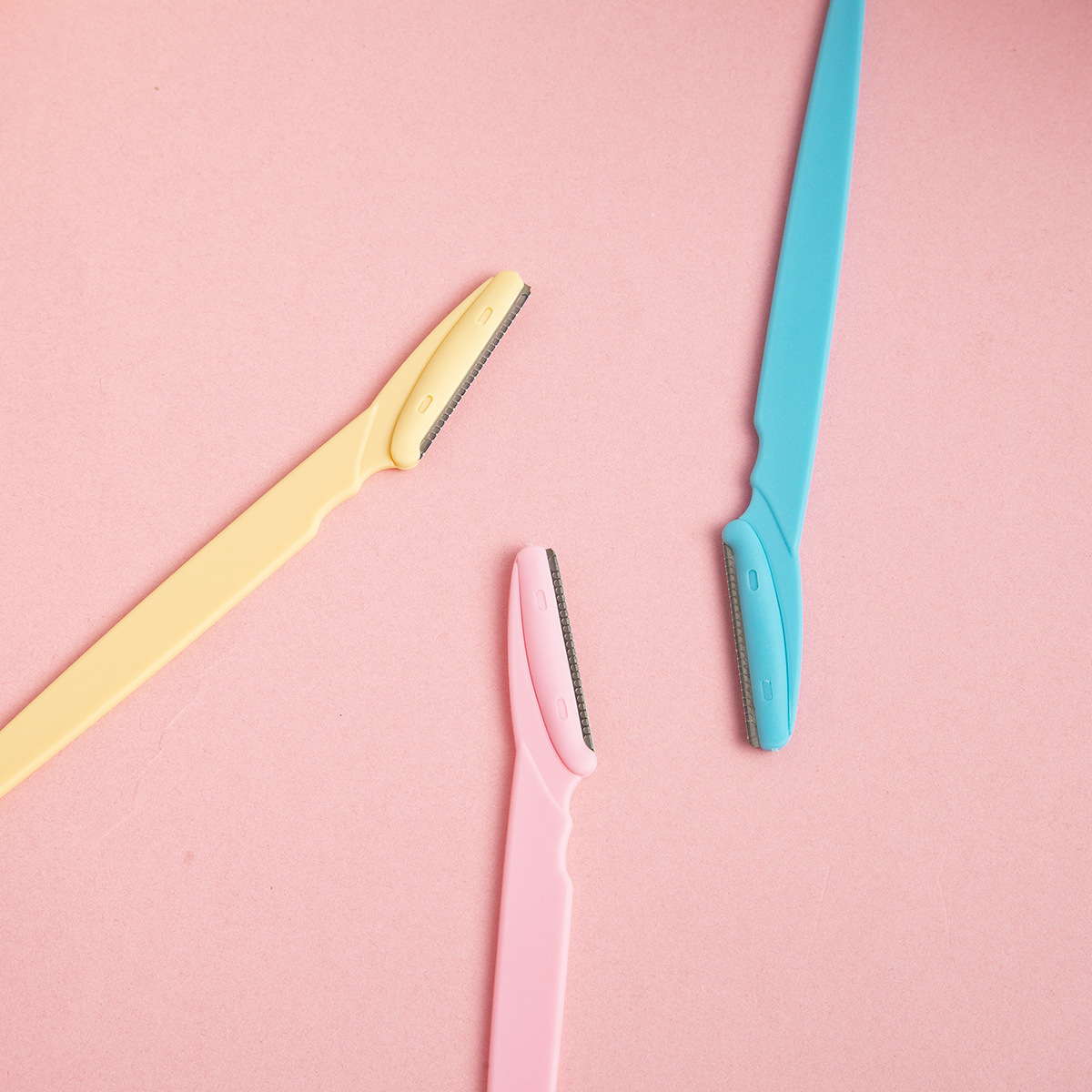 Bộ 3 dao cạo lông mày tay cầm thẳng an toàn chống trầy xước A1245