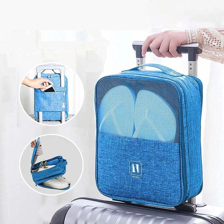 Túi Vải Đựng Giày Dép 1 Ngăn Đi Du Lịch Công Tác Chống Bụi Bẩn, Túi đựng giày thể thao A4142