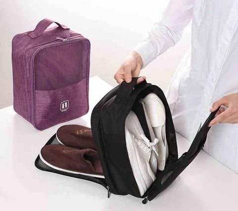 Túi Vải Đựng Giày Dép 1 Ngăn Đi Du Lịch Công Tác Chống Bụi Bẩn, Túi đựng giày thể thao A4142