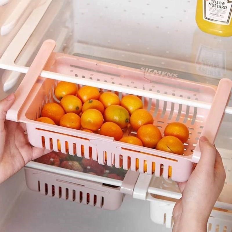 Rổ Kéo Đựng Đồ Tủ Lạnh_ Sắp Xếp Tủ Lạnh Gọn Gàng Ngăn Nắp A4051